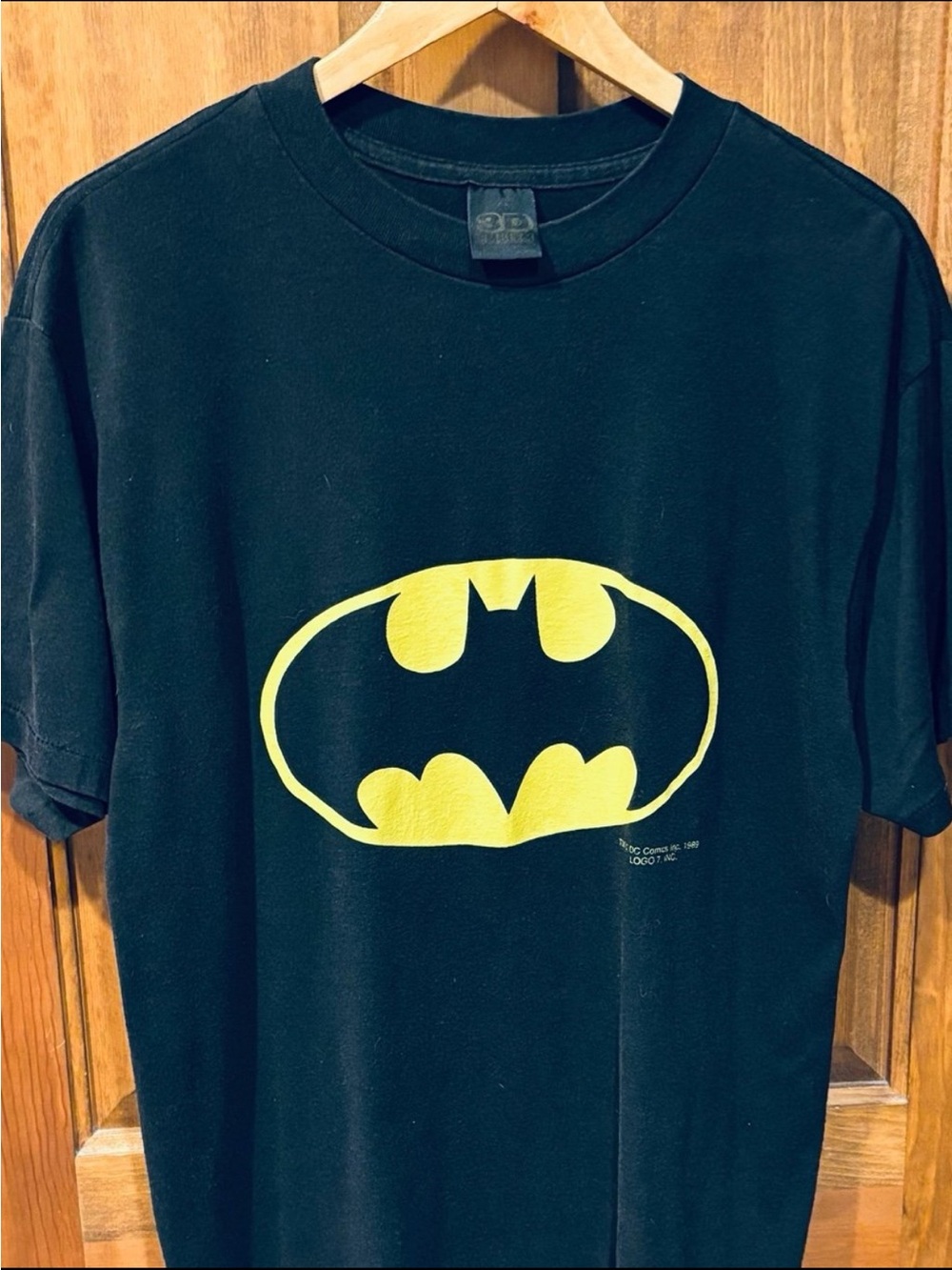 Vintage 1989 3d Emblem Single Stitch Batman T-Shirt - Gem